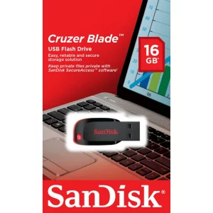 MEMORIE USB 2.0 SANDISK 16 GB, clasica, carcasa plastic, negru, &quot;SDCZ50-016G-B35&quot;
