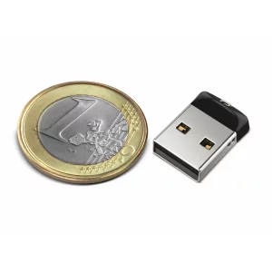 MEMORIE USB 2.0 SANDISK 64 GB, profil mic, carcasa metalic plastic, negru / argintiu, &quot;SDCZ33-064G-G35&quot;