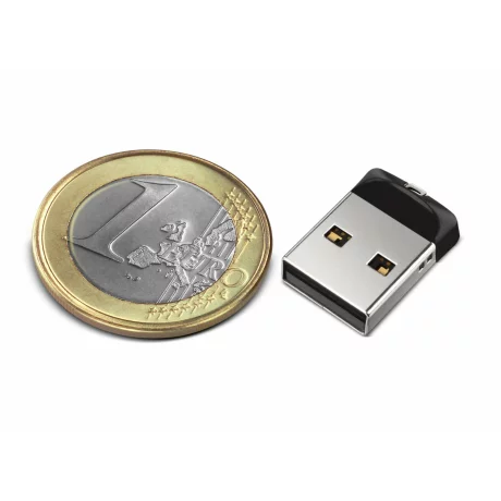 MEMORIE USB 2.0 SANDISK 64 GB, profil mic, carcasa metalic plastic, negru / argintiu, &quot;SDCZ33-064G-G35&quot;