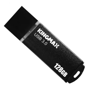 MEMORIE USB 3.0 KINGMAX 128 GB, cu capac, carcasa aluminiu, negru, KM-MB03-128GB/BK