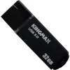 MEMORIE USB 3.0 KINGMAX 32 GB, cu capac, carcasa aluminiu, negru, KM-MB03-32GB/BK