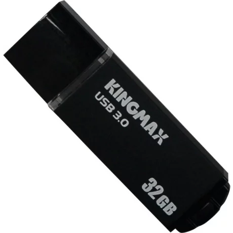 MEMORIE USB 3.0 KINGMAX 32 GB, cu capac, carcasa aluminiu, negru, KM-MB03-32GB/BK