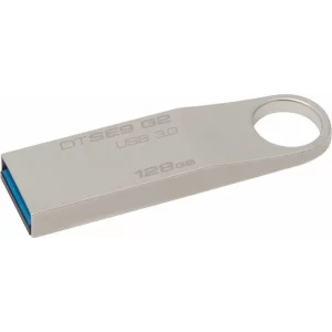 MEMORIE USB 3.0 KINGSTON 128 GB, clasica, carcasa metalic, argintiu, &quot;DTSE9G2/128GB&quot;