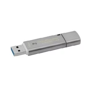 MEMORIE USB 3.0 KINGSTON 16 GB, cu capac, carcasa metalic, argintiu, &quot;DTLPG3/16GB&quot;