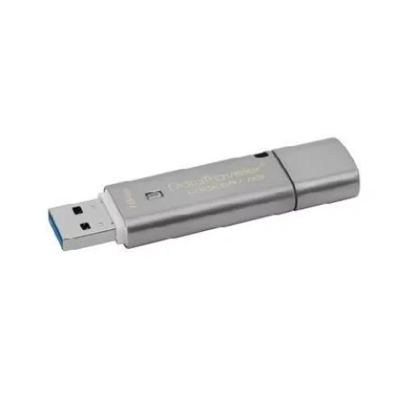 MEMORIE USB 3.0 KINGSTON 16 GB, cu capac, carcasa metalic, argintiu, &quot;DTLPG3/16GB&quot;