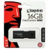 MEMORIE USB 3.0 KINGSTON 16 GB, cu capac, carcasa plastic, negru, &quot;DT100G3/16GB&quot;