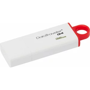 MEMORIE USB 3.0 KINGSTON 32 GB, cu capac, carcasa plastic, alb / rosu, &quot;DTIG4/32GB&quot;