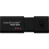 MEMORIE USB 3.0 KINGSTON 64 GB, cu capac, carcasa plastic, negru, DT100G3/64GB