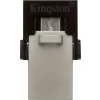 MEMORIE USB 3.0 | microUSB 3.0 KINGSTON 32 GB, profil mic | OTG, carcasa metalic &amp;amp;amp; plastic, negru / argintiu, &quot;DTDUO3/32GB&quot;