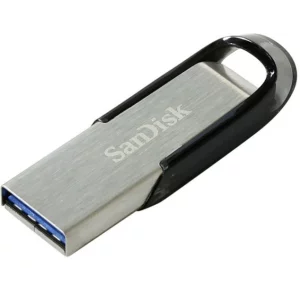 Memorie USB 3.0 SANDISK 128 GB, clasica, carcasa metalic, negru / argintiu