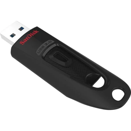 Memorie USB 3.0 SANDISK 128 GB, retractabila, carcasa plastic, negru