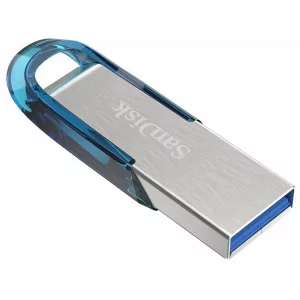 Memorie USB 3.0 SANDISK 64 GB, clasica, carcasa metalic, negru / argintiu