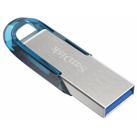 Memorie USB 3.0 SANDISK 64 GB, clasica, carcasa metalic, negru / argintiu