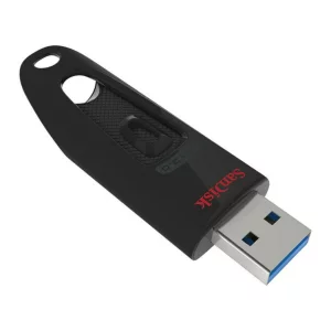 Memorie USB 3.0 SANDISK 64 GB, retractabila, carcasa plastic, negru
