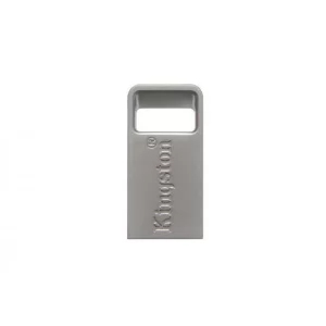 MEMORIE USB 3.1 KINGSTON 128 GB, profil mic, carcasa metalic, argintiu, DTMC3/128GB