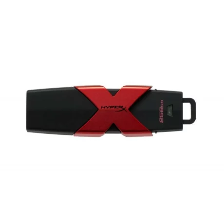 MEMORIE USB 3.1 KINGSTON 256 GB, gaming | retractabila, carcasa plastic, negru / rosu, &quot;HXS3/256GB&quot;