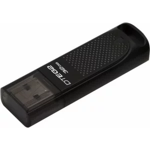 MEMORIE USB 3.1 KINGSTON 32 GB, cu capac, carcasa metalic, negru, &quot;DTEG2/32GB&quot;