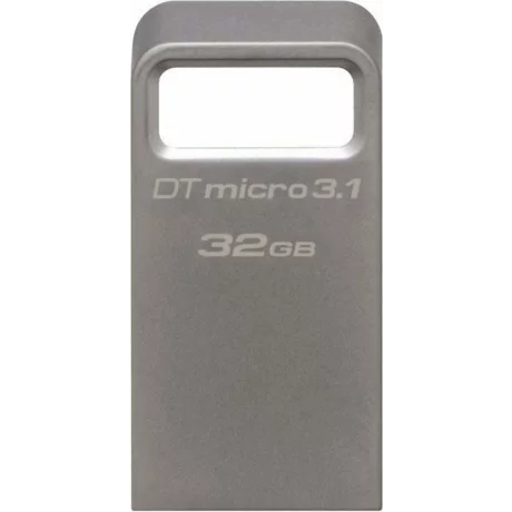 MEMORIE USB 3.1 KINGSTON 32 GB, profil mic, carcasa metalic, argintiu, &quot;DTMC3/32GB&quot;
