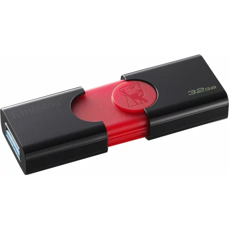 MEMORIE USB 3.1 KINGSTON 32 GB, retractabila, carcasa plastic, negru, &quot;DT106/32GB&quot;