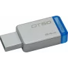 MEMORIE USB 3.1 KINGSTON 64 GB, profil mic, carcasa metalic, argintiu, &quot;DT50/64GB&quot;