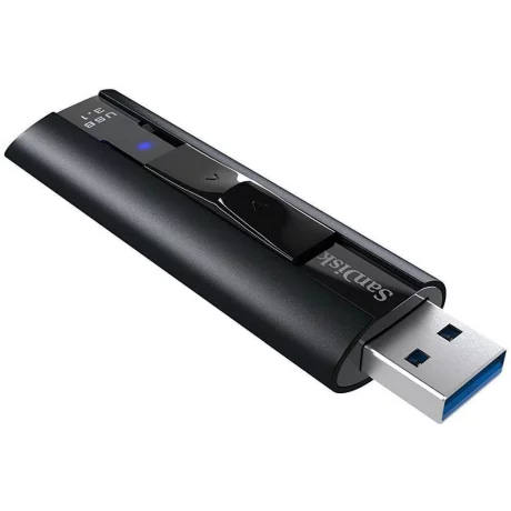 MEMORIE USB 3.1 SANDISK 256 GB, retractabila, carcasa aluminiu, negru, &quot;SDCZ880-256G-G46&quot;