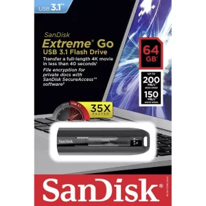 MEMORIE USB 3.1 SANDISK 64 GB, retractabila, carcasa plastic, negru, &quot;SDCZ800-064G-G46&quot;