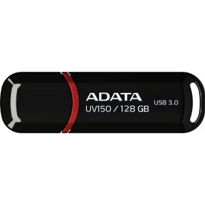 MEMORIE USB 3.2 ADATA 128 GB, cu capac, carcasa plastic, negru, AUV150-128G-RBK