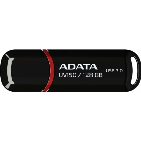 MEMORIE USB 3.2 ADATA 128 GB, cu capac, carcasa plastic, negru, AUV150-128G-RBK