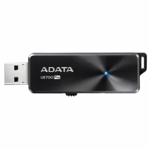 MEMORIE USB 3.2 ADATA 128 GB, retractabila, carcasa aluminiu, negru, AUE700PRO-128G-CBK