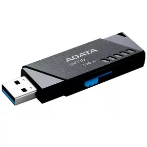 MEMORIE USB 3.2 ADATA 16 GB, retractabila, carcasa plastic, negru, AUV330-16G-RBK