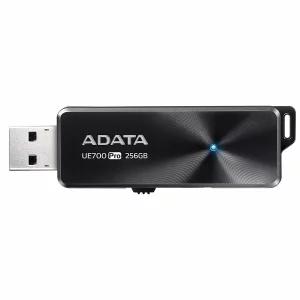 MEMORIE USB 3.2 ADATA 256 GB, retractabila, carcasa aluminiu, negru,AUE700PRO-256G-CBK