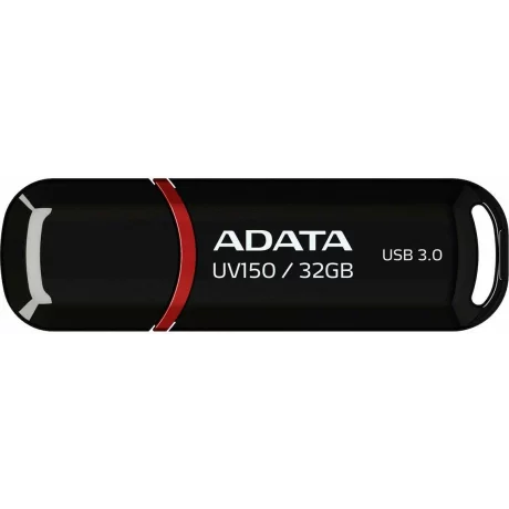 MEMORIE USB 3.2 ADATA 32 GB, cu capac, carcasa plastic, negru, AUV150-32G-RBK
