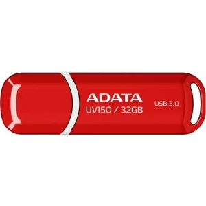 MEMORIE USB 3.2 ADATA 32 GB, cu capac, carcasa plastic, rosu, AUV150-32G-RRD