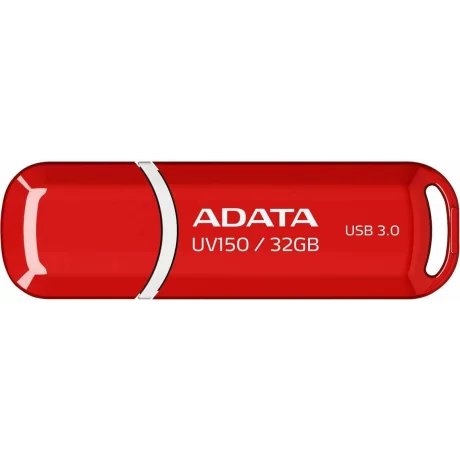 MEMORIE USB 3.2 ADATA 32 GB, cu capac, carcasa plastic, rosu, AUV150-32G-RRD