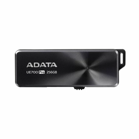 MEMORIE USB 3.2 ADATA 32 GB, retractabila, carcasa aluminiu, negru, AUE700PRO-32G-CBK