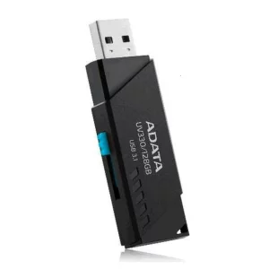 MEMORIE USB 3.2 ADATA 32 GB, retractabila, carcasa plastic, negru, AUV330-32G-RBK