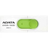 Memorie USB 3.2 ADATA 64 GB, retractabila, carcasa plastic, alb / verde, AUV320-64G-RWHGN