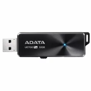 MEMORIE USB 3.2 ADATA 64 GB, retractabila, carcasa aluminiu, negru, AUE700PRO-64G-CBK