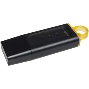 Memorie USB 3.2 KINGSTON 128 GB, cu capac, carcasa plastic, negru, DTX/128GB