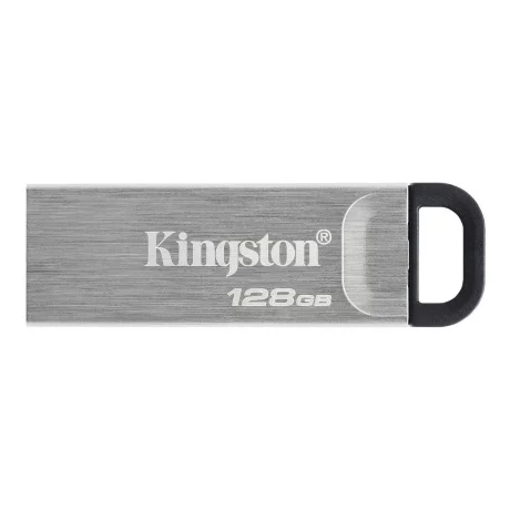 MEMORIE USB 3.2 KINGSTON 128 GB, clasica, carcasa metalic, argintiu, DTKN/128GB