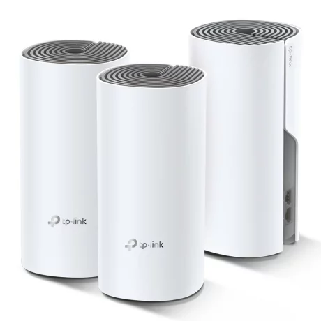 MESH TP-LINK, wireless, router AC1200, pt interior, 1200 Mbps, port LAN, WAN, 2.4 GHz | 5 GHz, antena interna x 2, standard 802.11ac, &quot;Deco E4(3-pack)&quot; (include timbru verde 1.5 lei)