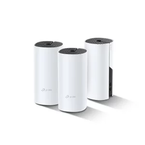 MESH TP-LINK, sistem hibrid, AC1200 + HomePlug AV1000, pt interior, 1200 Mbps, port LAN, WAN, 2.4 GHz | 5 GHz, antena interna x 2, standard 802.11ac, &quot;Deco P9(3-pack)&quot; (include timbru verde 1.5 lei)