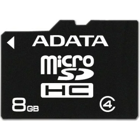 MicroSD ADATA SDHC  8GB  (Clasa 4), &quot;AUSDH8GCL4-R&quot;