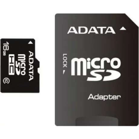CARD MicroSD ADATA, 16 GB, MicroSDHC, clasa 10, standard UHS-I U1, &quot;AUSDH16GUICL10-RA1&quot;