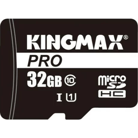 CARD MicroSD KINGMAX, 32 GB, MicroSDHC, clasa 10, standard UHS-I U1, KM-PS04-32GB-PRO