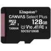 CARD MicroSD KINGSTON, 128 GB, microSDXC, clasa 10, SDCS2/128GBSP