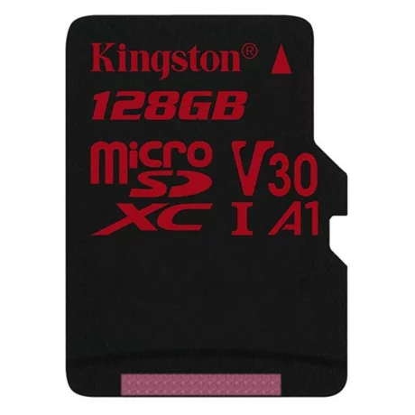 CARD MicroSD KINGSTON, 128 GB, MicroSDXC, clasa 10, standard UHS-I U3, &quot;SDCR/128GBSP&quot;
