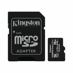 CARD MicroSD KINGSTON, 16 GB, microSDHC, clasa 10, standard UHS-I U3, &quot;SDCS2/16GB&quot;