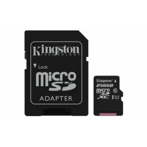 CARD MicroSD KINGSTON, 256 GB, MicroSDXC, clasa 10, standard UHS-I U1, &quot;SDCS/256GB&quot;