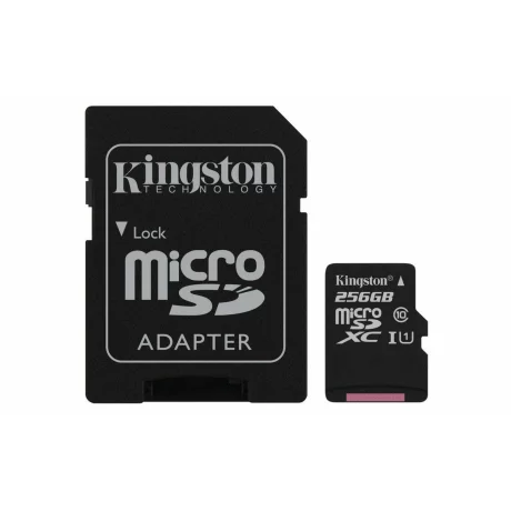 CARD MicroSD KINGSTON, 256 GB, MicroSDXC, clasa 10, standard UHS-I U1, &quot;SDCS/256GB&quot;